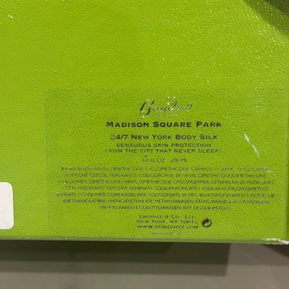 Bond No.9 Madison square park body silk NYC - Picture 3 of 5